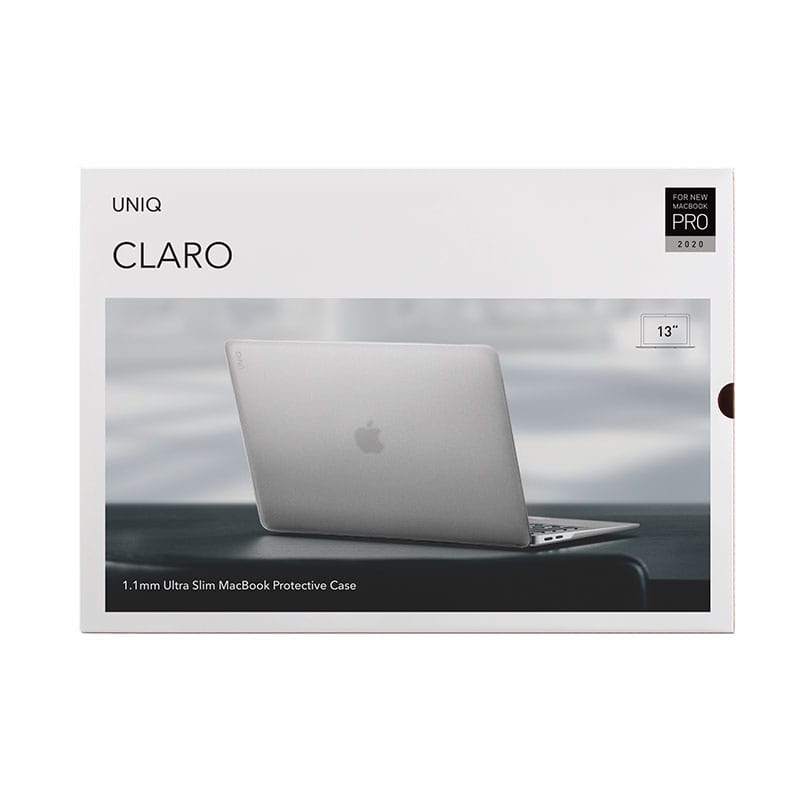 UNIQ HUSK PRO Claro Macbook Pro 13 (2020/2022) (M1/M2) A2289, A2251 Case - Dove (Matte Clear)