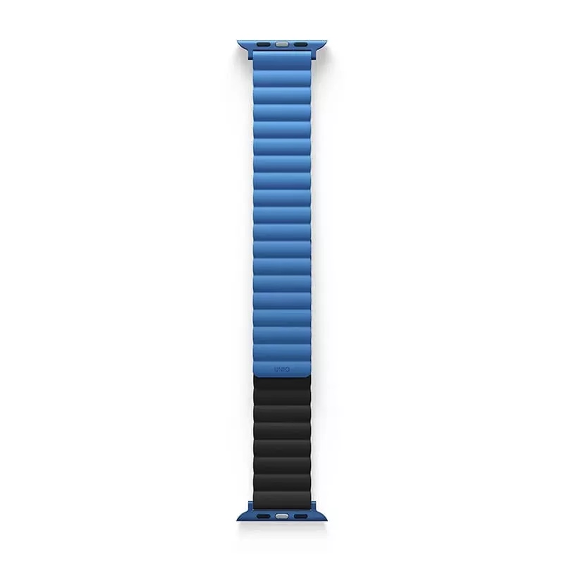 UNIQ Revix Reversible Magnetic Apple Watch Strap Series 1-10, SE/SE2  41/40/42MM - Caspian (Blue/Black)