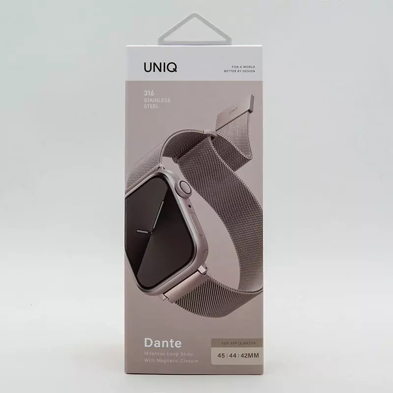 UNIQ Dante Apple Watch Mesh Steel Strap Series 1-10 SE/SE2  45/44/42mm - Starlight