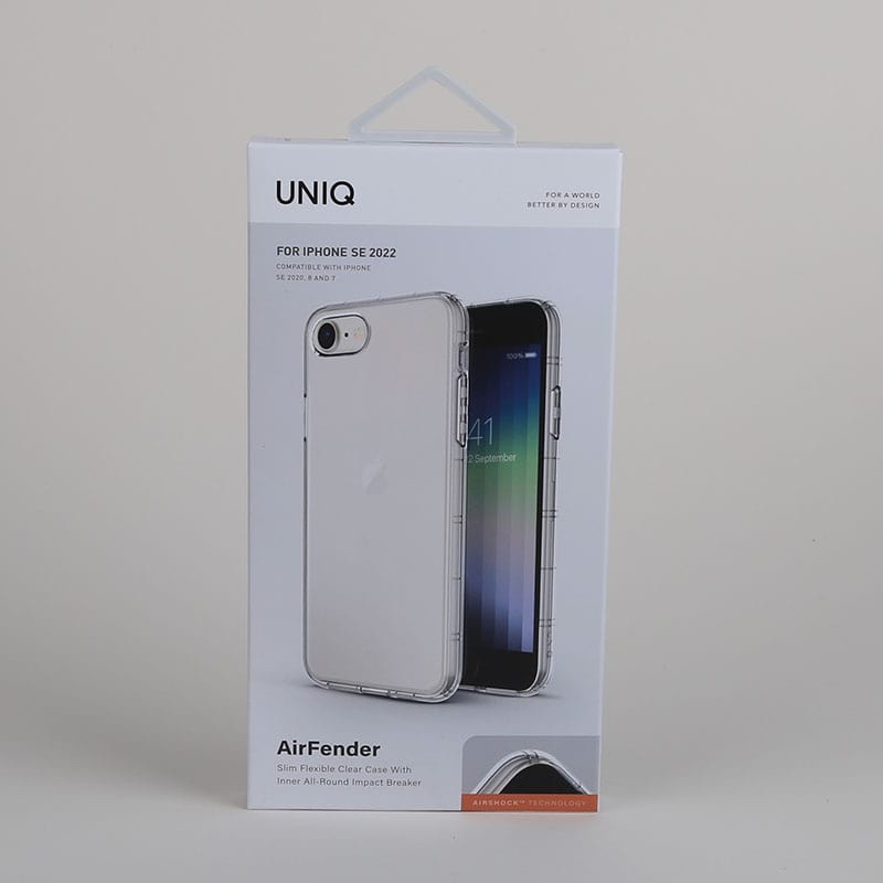 UNIQ Hybrid Air Fender Nude (Transparent) Phone Case for iPhone 7/8/SE/SE2/SE3 (2022)