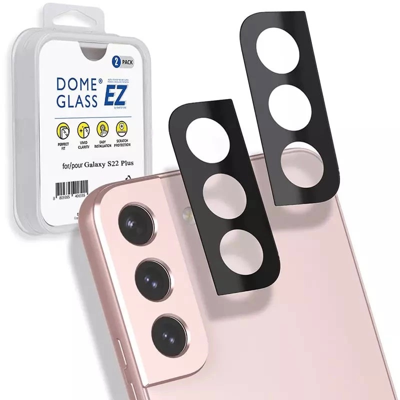 Whitestone [Camera EZ] For Samsung Galaxy S22 Plus Camera Protector - 2 Pack