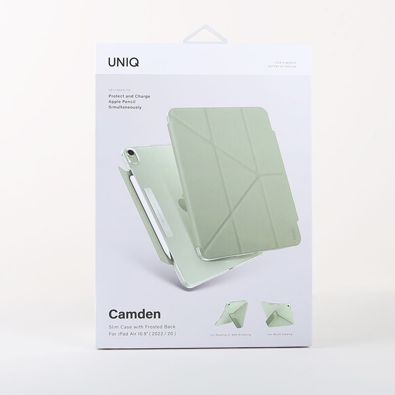 UNIQ CAMDEN New iPad Air 10.9 (2022/20) Antimicrobial Case - Sage (Green)