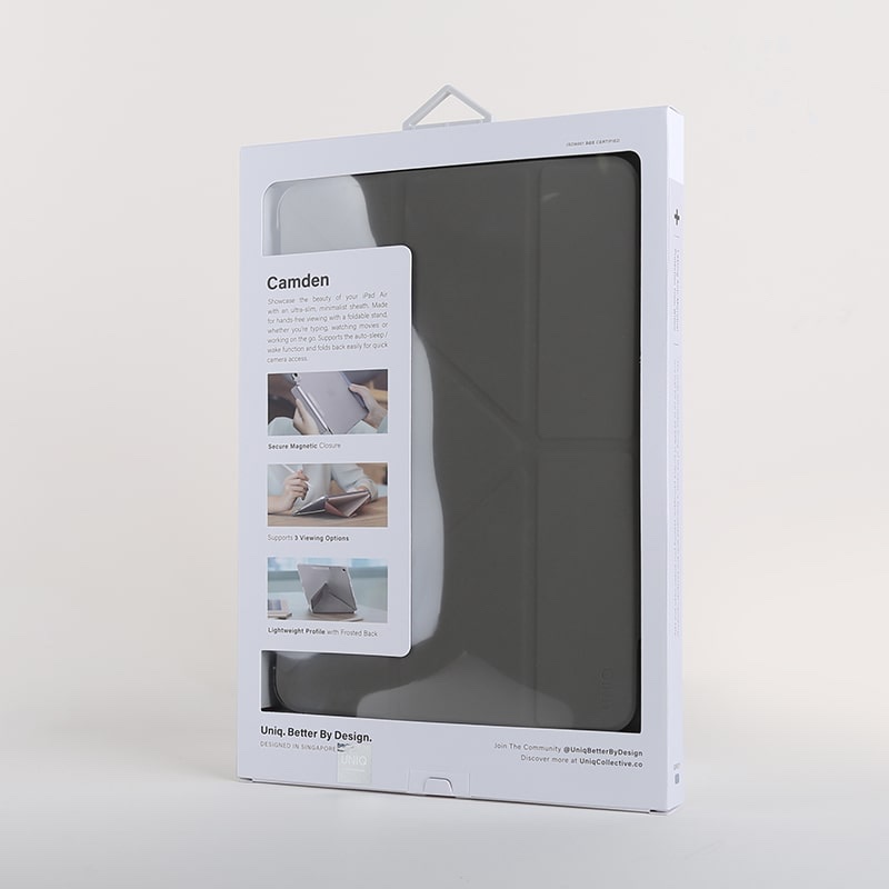 UNIQ CAMDEN New iPad Air 10.9 (2022/20) Antimicrobial Case - Fossil (Grey)