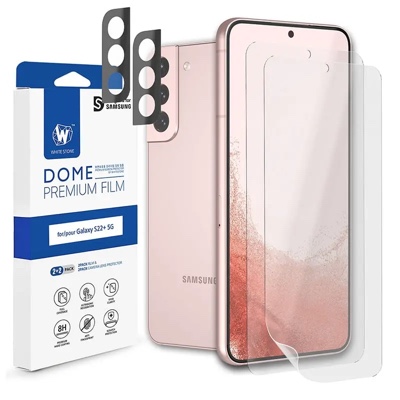 Whitestone [Dome Premium Film] For Samsung Galaxy S22 Plus EPU Film Screen Protector with Camera Protector - 2 Pack