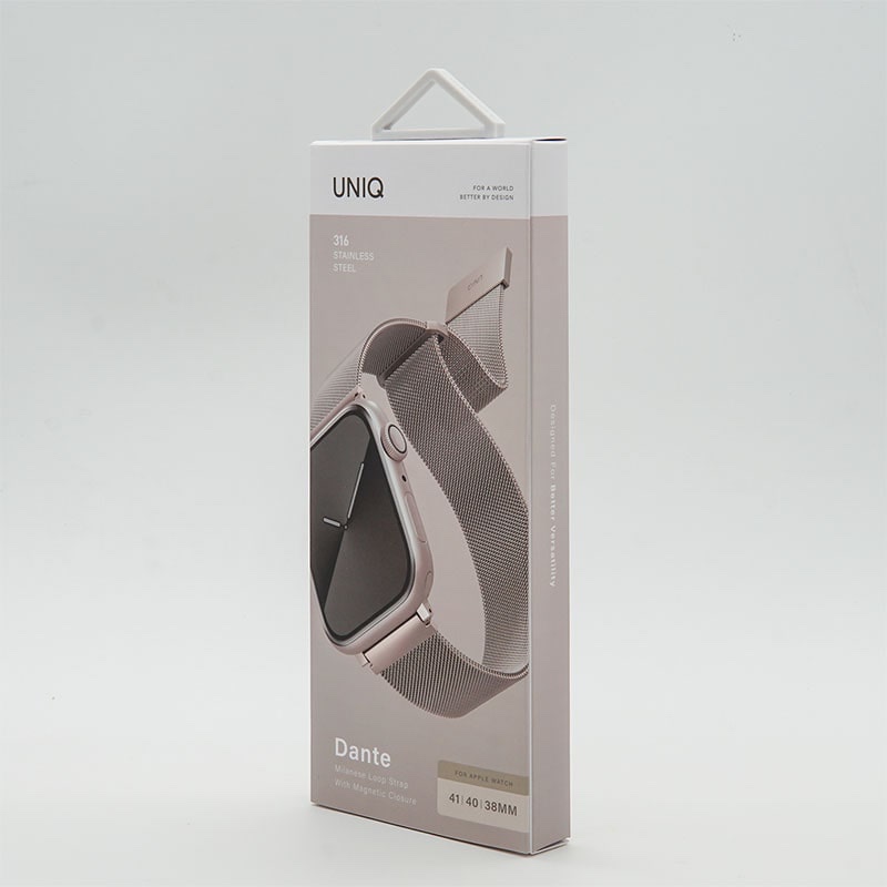 UNIQ DANTE Apple Watch Mesh Steel Strap for Series 1-10, SE/SE2 41/40/42MM - Starlight