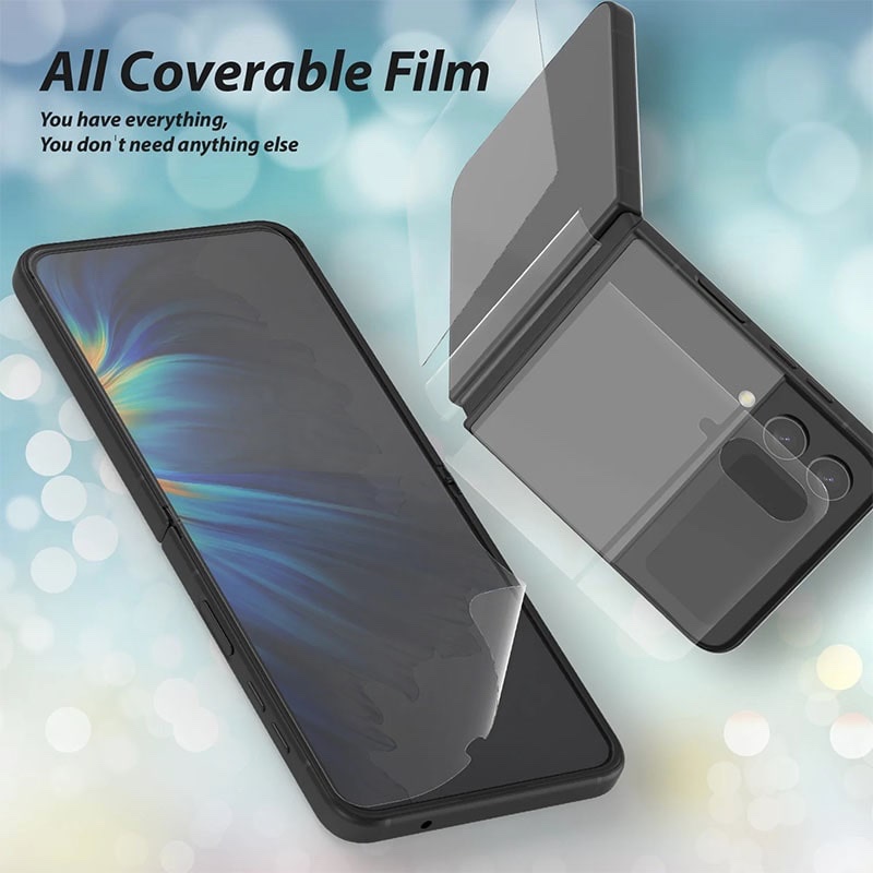 Whitestone Dome [Premium Film] For Galaxy Z Flip 4 TPU Film Screen Protector with Hinge Cover Film - 1PACK