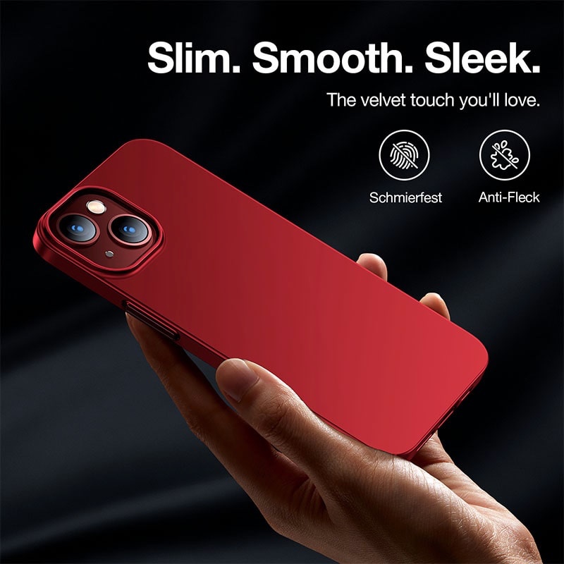 Torras Decency Series Phone Case for iPhone 14 6.1 Inch - Red