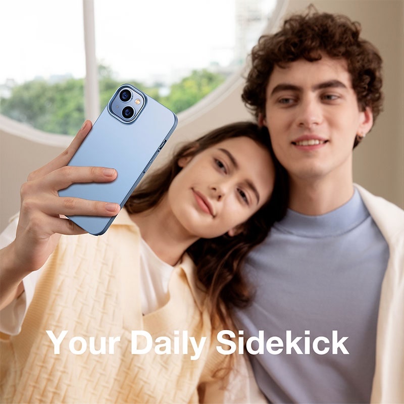 Torras Decency Series Phone Case for iPhone 14 6.1 Inch - Light Blue