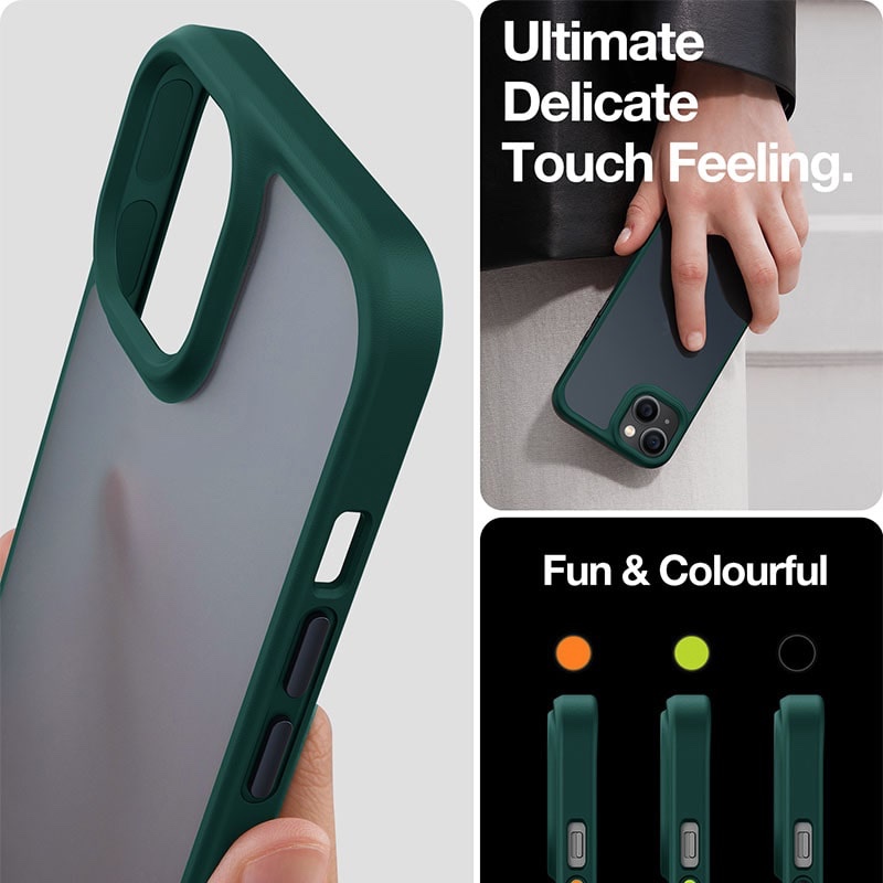 Torras Guardian Series Phone Case for iPhone 14 6.1 Inch - Dark Green