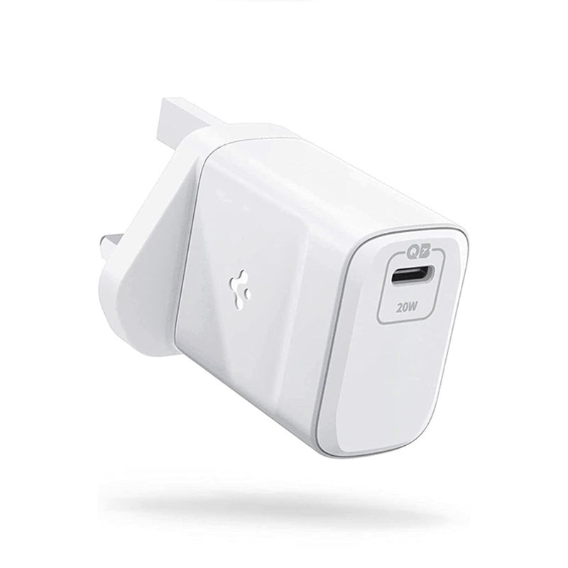 Spigen Bundle Pack for iPhone 14 6.1 inch (Crystal Flex Case + Glass.tR Screen Protector + PowerArc 20W Charger) - ASE05409