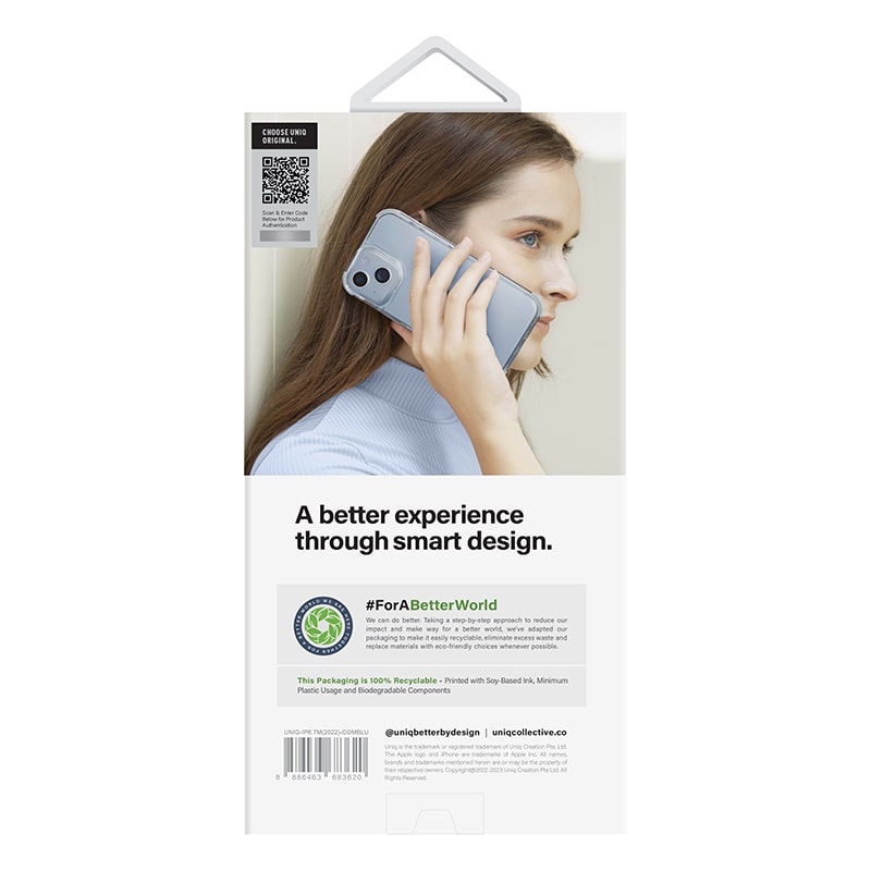 UNIQ Hybrid Combat Phone Case for iPhone 14 Plus - Arctic (Blue)