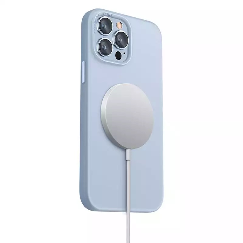 UNIQ HYBRID iPhone 13 Pro Magsafe - Compatible Lino Hue Phone Case - Artic Blue