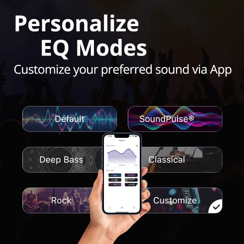 Tronsmart T7 Portable Bluetooth Speakers with 30W 360° Surround Sound, Bluetooth 5.3, Enhanced Bass, Wireless Stereo Pairing, Custom EQ via APP, IPX7 - Black