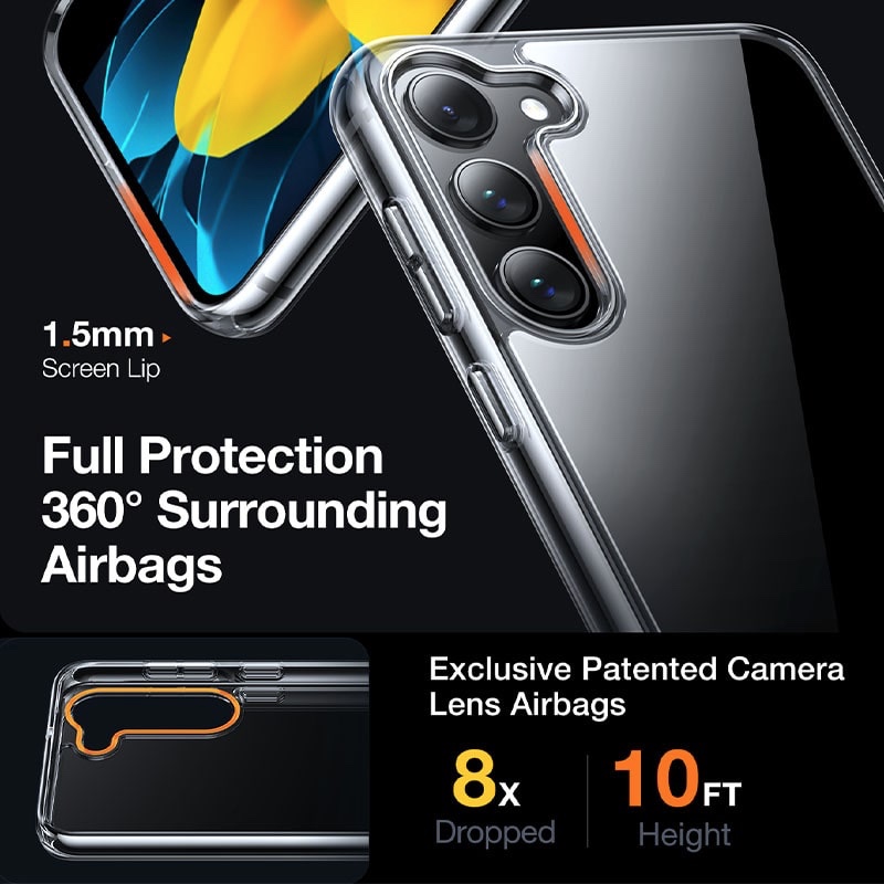 Torras Diamond Series Phone Case for Samsung Galaxy S23 - Clear - X0031KOSBV