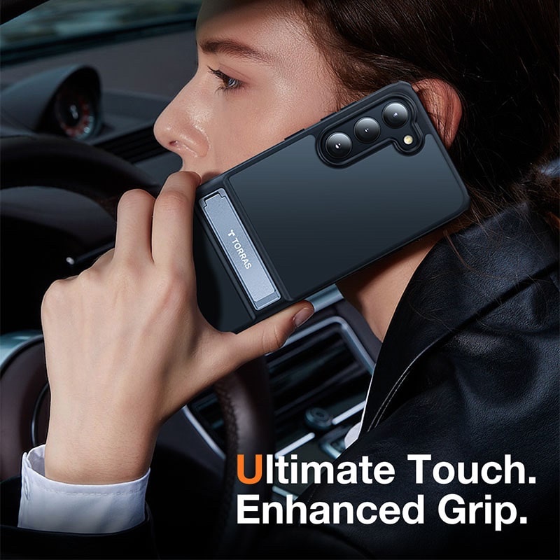 Torras UPRO Matte Series Phone Case for Samsung Galaxy S23 Plus - Black - X0031KOJ33