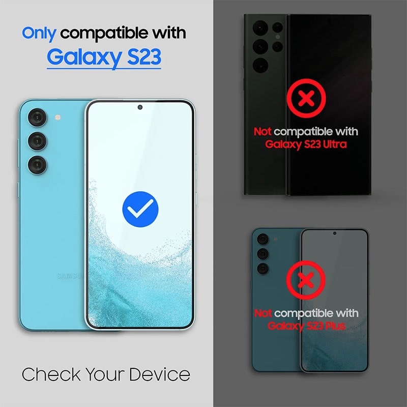 Whitestone Dome Glass For Samsung Galaxy S23 Tempered Glass Screen Protector  Liquid Dispersion Tech - Single Pack without UV