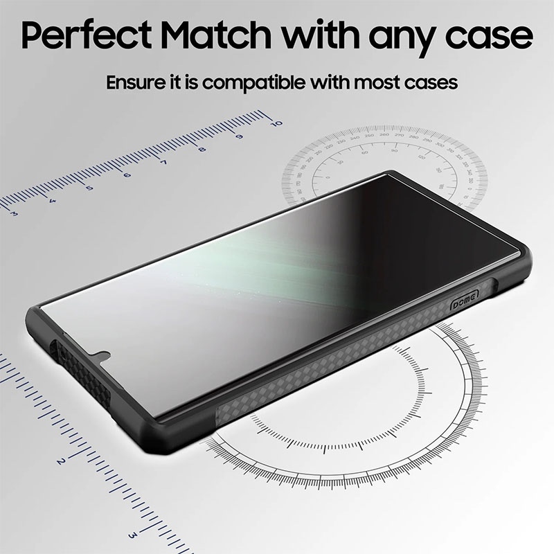Whitestone Dome Glass For Samsung Galaxy S23 Ultra Tempered Glass Screen Protector  Liquid Dispersion Tech - Pack of 2 with UV