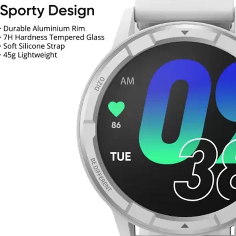 Dizo by Realme Watch R Talk Go Smart Watch - Silver