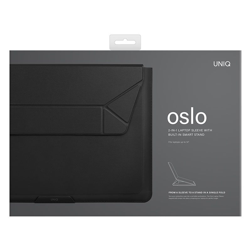 UNIQ Oslo 2in1 Laptop Sleeve & Stand Fits up to 14