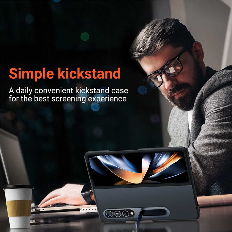 Torras UPRO Matte Series Case for Samsung Galaxy Z Fold 4 - Black