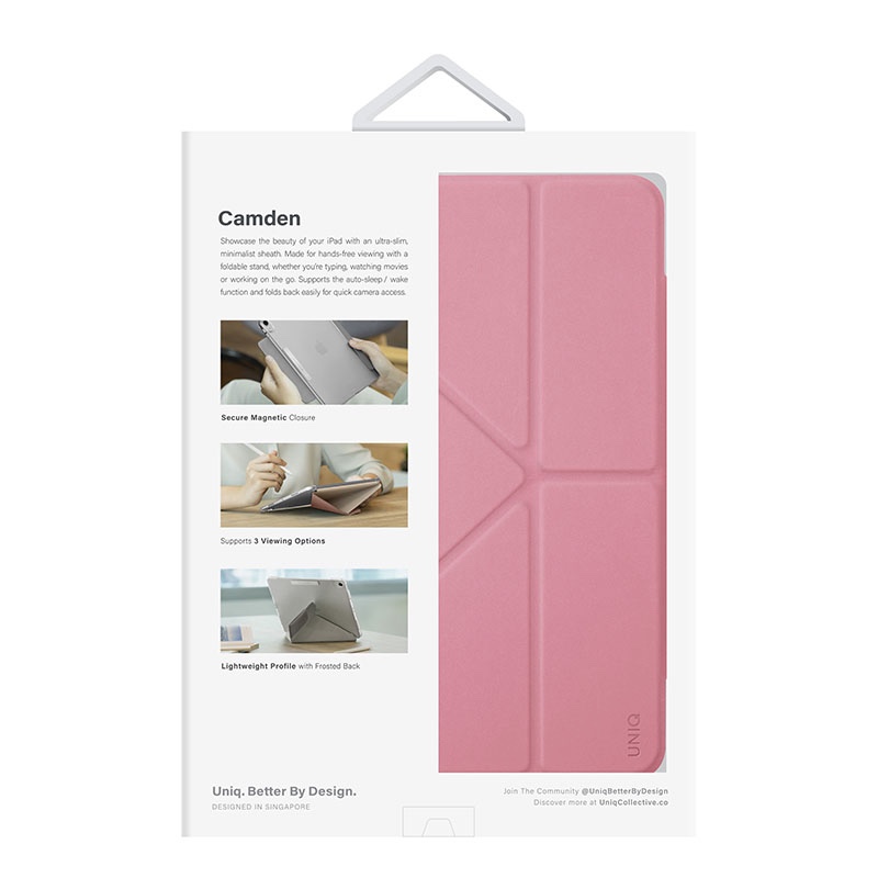UNIQ Camden Case for Apple iPad 10th Gen (2022) – Rouge Pink