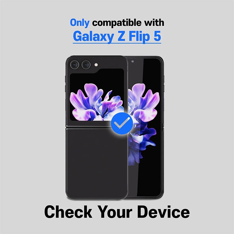 Whitestone Dome [EZ] for Samsung Galaxy Z Flip 5 Screen Protector with Full Coverage Glass Shield (With Easy Install Kit) - Pack of 2