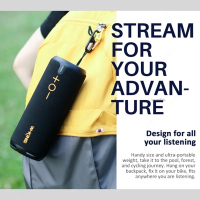 Super Bass W-KING D320 New True 30W Output IP67 Waterproof Outdoor Wireless Bluetooth Speakers TWS Shocking Stereo Sound