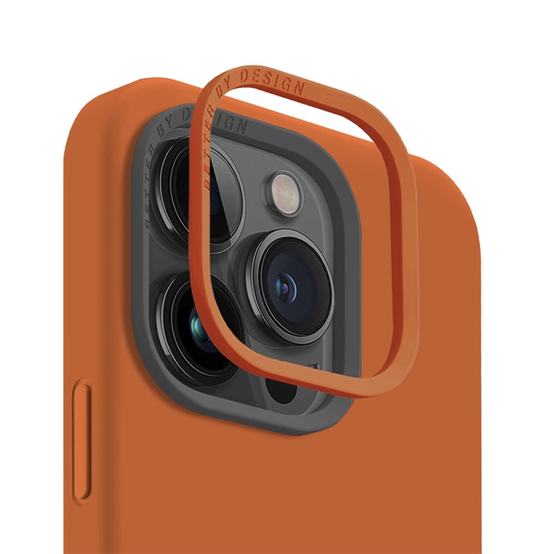 UNIQ Lino Hue MagClick Magsafe Compatible Phone Case for iPhone 15 Pro – Sunset Orange