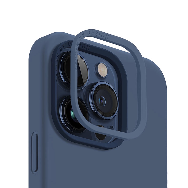 UNIQ Lino Hue MagClick Magsafe Compatible Phone Case for iPhone 15 Pro Max – Navy Blue