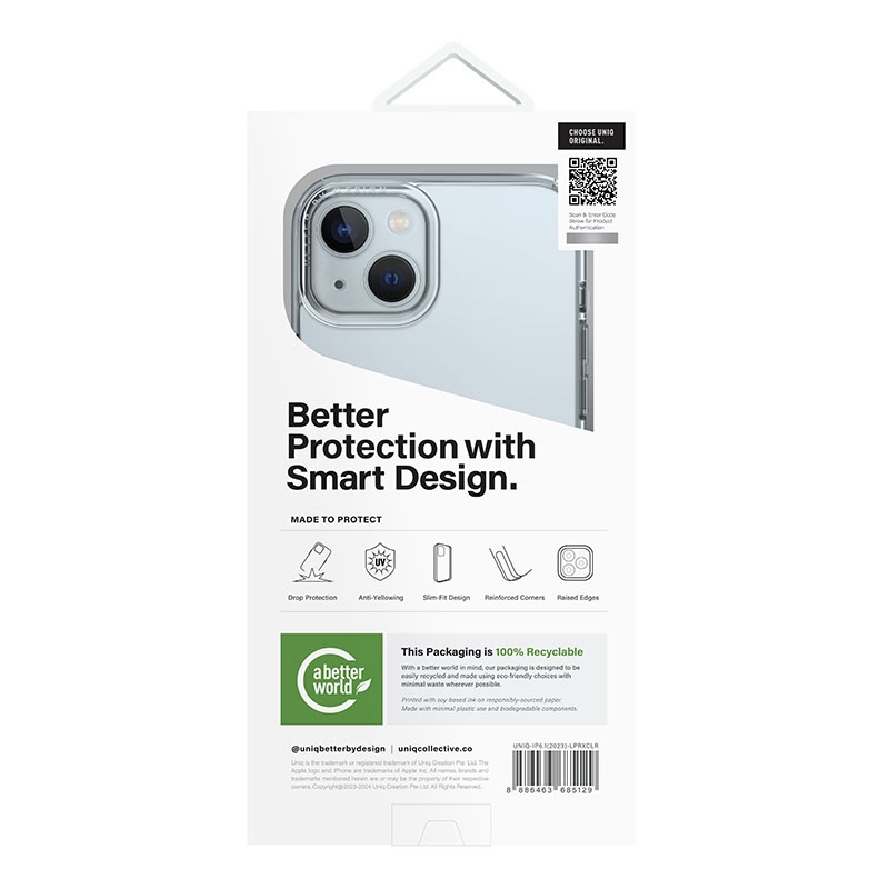 Uniq Life Pro Xtreme MagClick MagSafe Compatible Phone Case for iPhone 15 - Dove (Frost Clear)