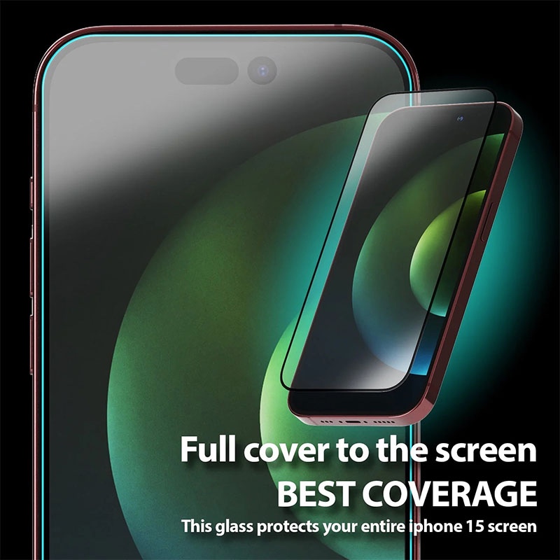 iPhone 15 Whitestone Dome EZ Glass Screen Protector – Pack of 5