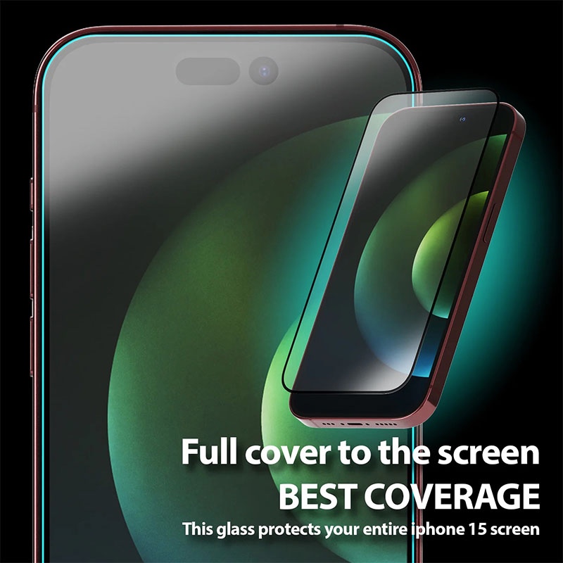 iPhone 15 Pro Max Whitestone Dome EZ Glass Screen Protector – Pack of 5