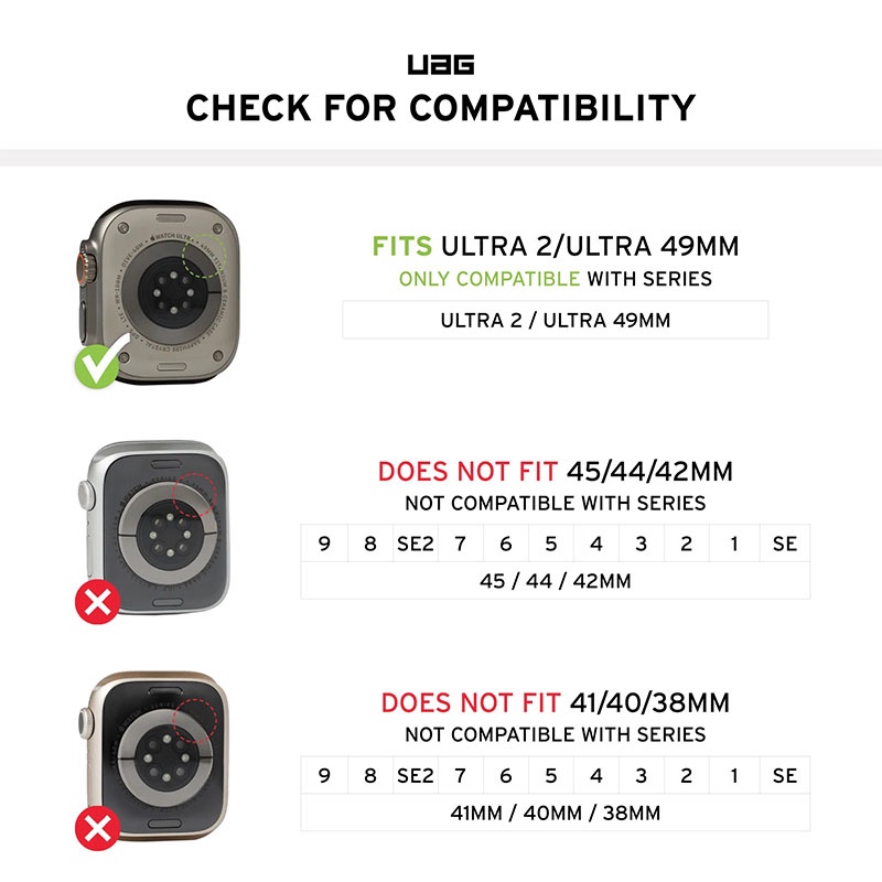 UAG Scout Watch Case for Apple Watch Ultra/Ultra 2 - Frosted Ice