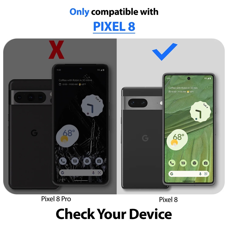 Whitestone Dome Tempered Glass Screen Protector for Google Pixel 8 with UV – 2 Pack