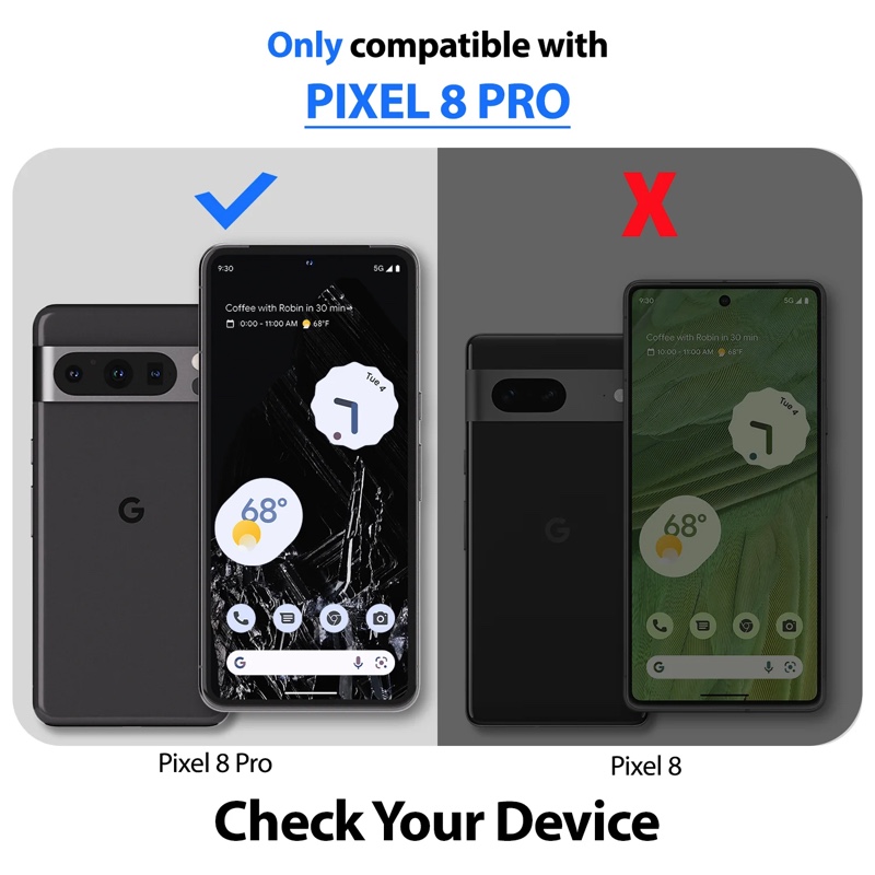 Google Pixel 8 Pro Whitestone Dome EZ Glass Screen Protector – Pack of 2