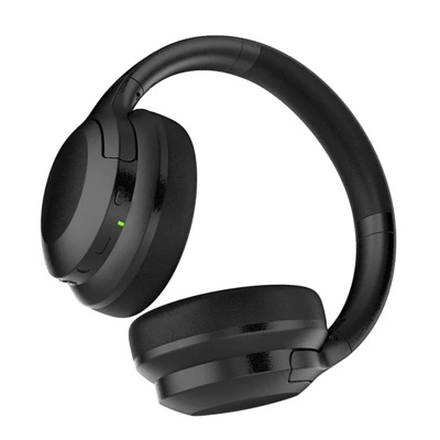 HiFuture FutureTour Over Ear ANC Headphones with Type C Fast Charge, 40 Hours Play, Bluetooth 5.2, 4 Microphones - Black