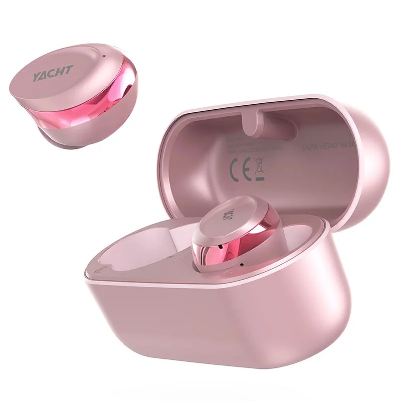 Hifuture YACHT True Wireless Earbuds with AptX Adaptive, Wind Noise Cancellation 8.0, IPX5 – Rose