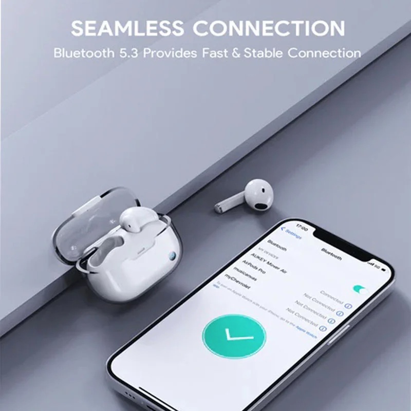 Aukey Wireless Earbud EP-M2 with Bluetooth 5.3 and 13mm Drivers - White