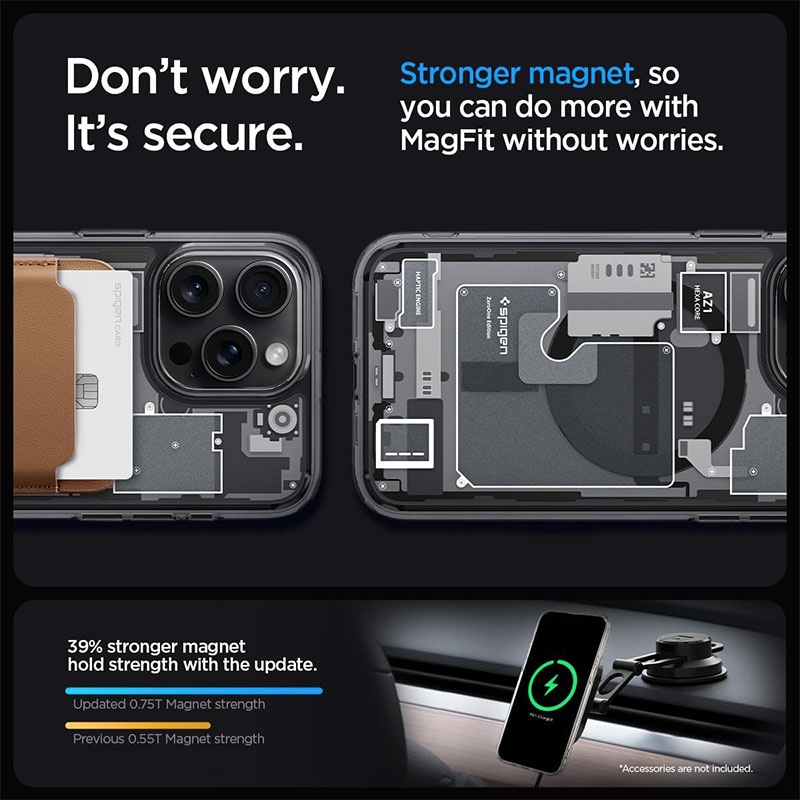 Spigen Ultra Hybrid Magfit MagSafe Compatible Phone Case for iPhone 15 Pro – Zero One