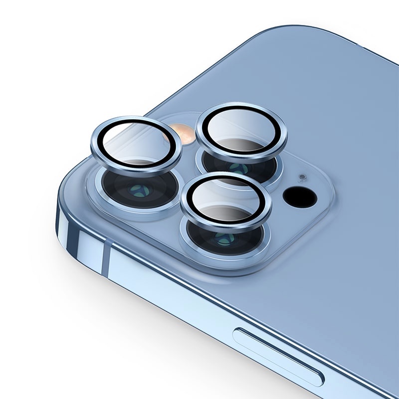 UNIQ Optix iPhone 13 Pro / 13 Pro Max Camera Lens Protector – Arctic Blue