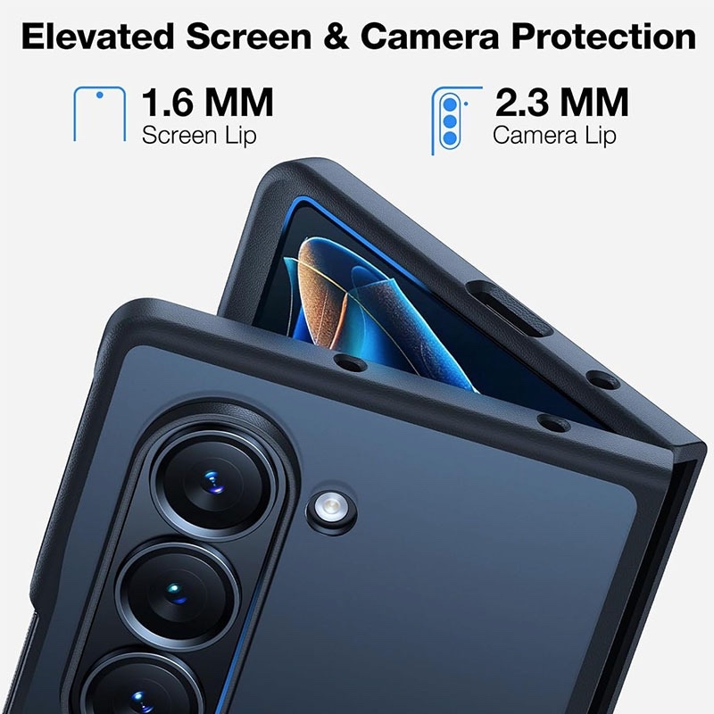 Torras Guardian Series Case for Samsung Galaxy Z Fold 6 MagSafe Compatible - Black