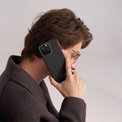 Pitaka Ultra-Slim Case for iPhone 16 Pro - Black/Grey