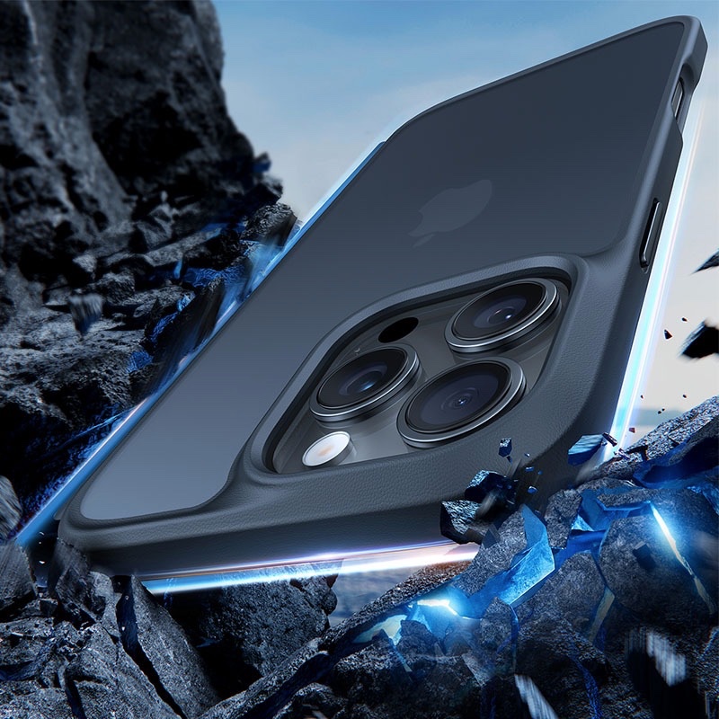 Torras Guardian Series Phone Case for iPhone 16 Pro Max – Titanium Grey