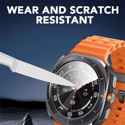 Tempered Glass Screen Protector for Samsung Galaxy Watch Ultra 47mm - Pack of 2