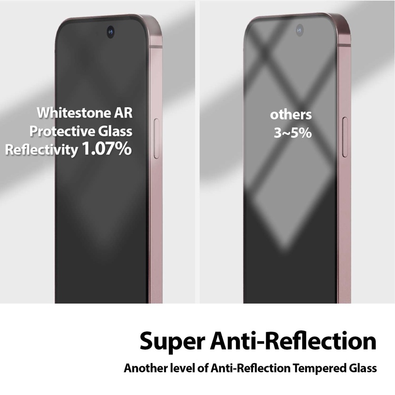iPhone 16 Pro Whitestone Dome EZ AR Privacy Glass Screen Protector - 1 Pack