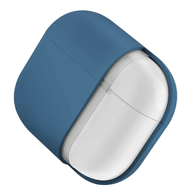 Uniq Nexo Active Hybrid Silicone Case with Sports Ear Hooks For Airpods 4th Gen - Blue