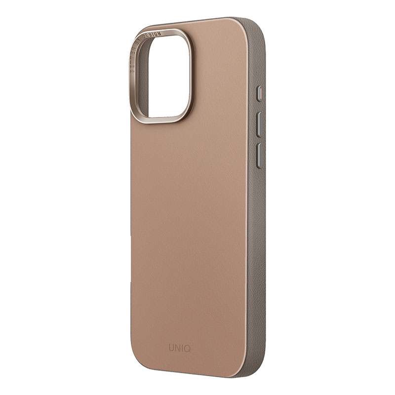 UNIQ Lyden DS Magclick Charging Compatible Phone Case for iPhone 16 Pro – Natural/Flint Grey