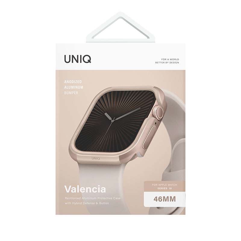 UNIQ Valencia Case for Apple Watch Series 10 46MM – Gold