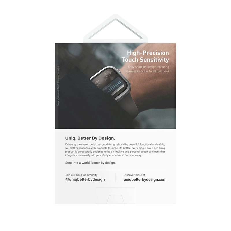 UNIQ Voute Case with Screen Protection for Apple Watch Series 10 42MM - Silver