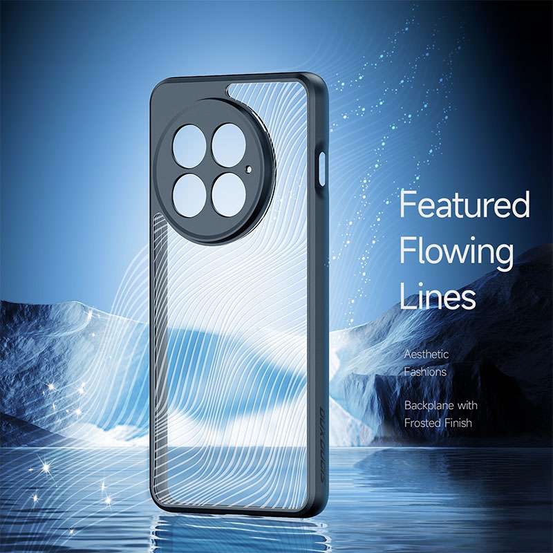 Aimo Series Phone Case for OnePlus 13 – Transparent Black